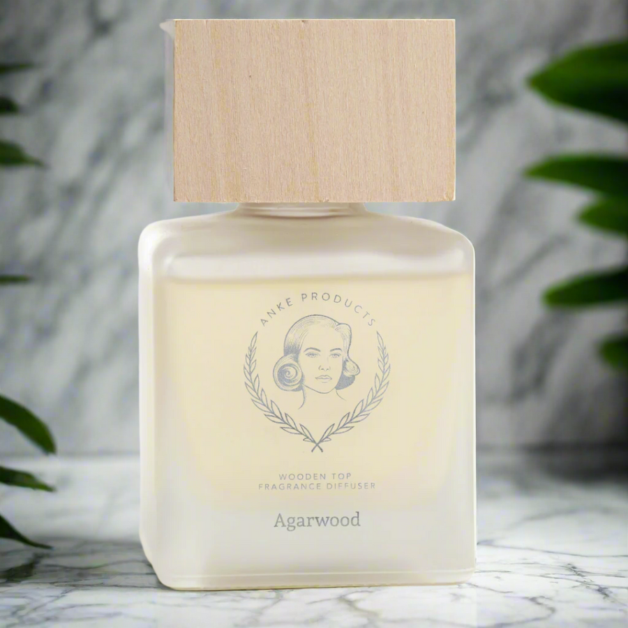 Anke: Wooden Top Fragrance Diffuser 160ml - Agarwood