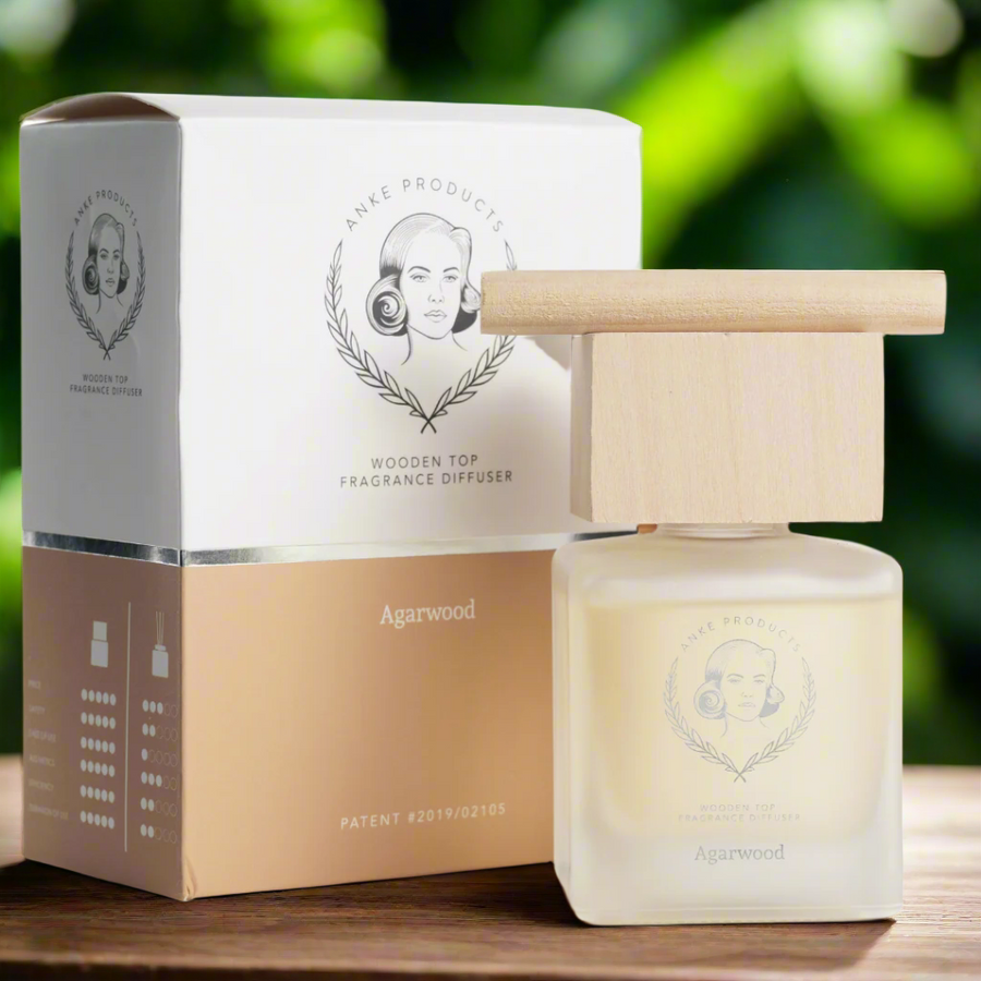 Anke: Wooden Top Fragrance Diffuser 120ml - Agarwood