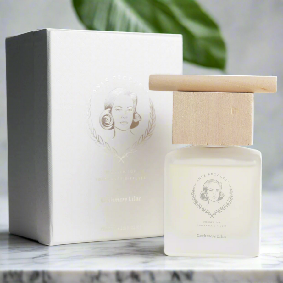 Anke: Wooden Top Fragrance Diffuser 160ml - Cashmere Lilac