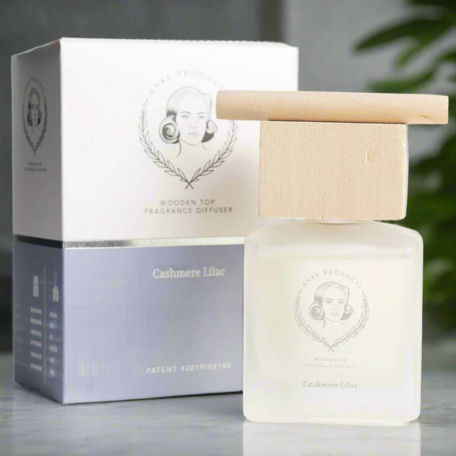 Anke: Wooden Top Fragrance Diffuser 120ml - Cashmere Lilac