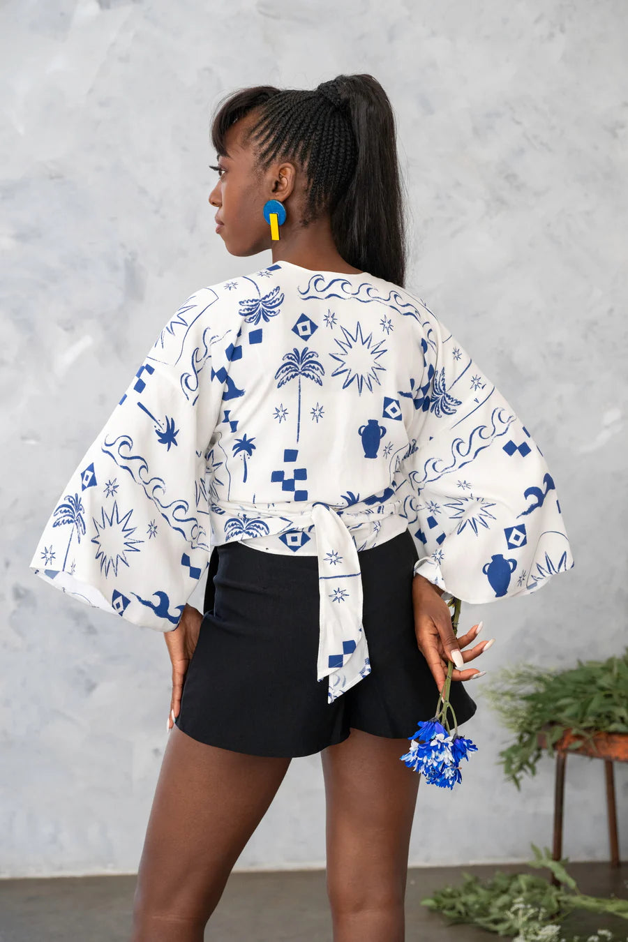 Differently: Kiki Kimono - Sapphire Sea