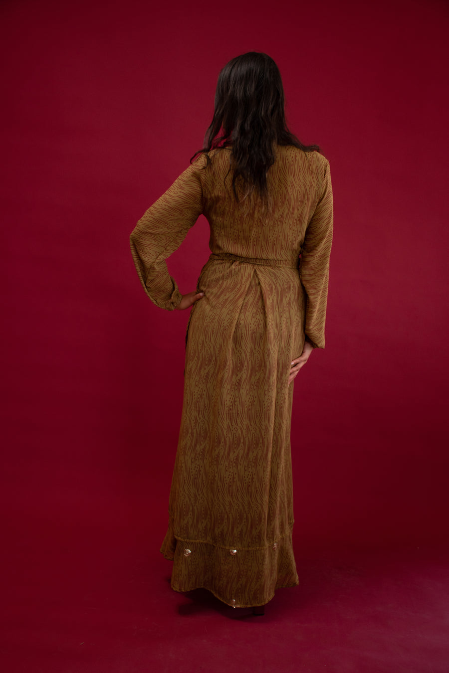 Sari for Change: The Caramel Drop Wrap Dress