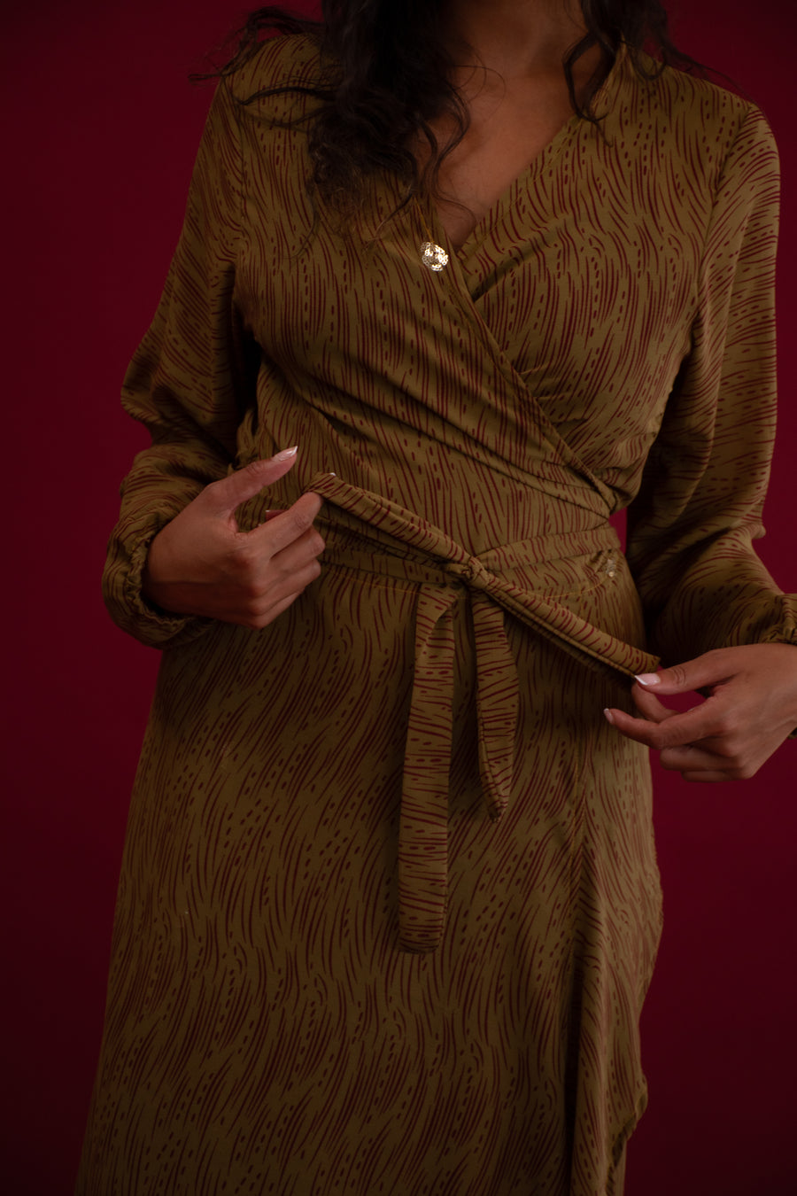 Sari for Change: The Caramel Drop Wrap Dress