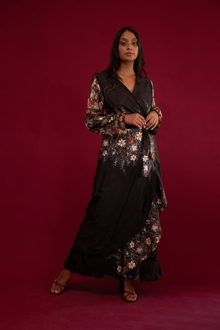 Sari for Change: The Receiving Flowers Wrap Dress