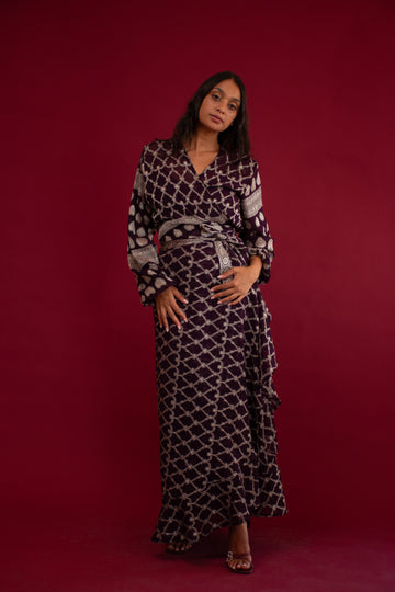 Sari for Change: Follow The Pattern Wrap Dress