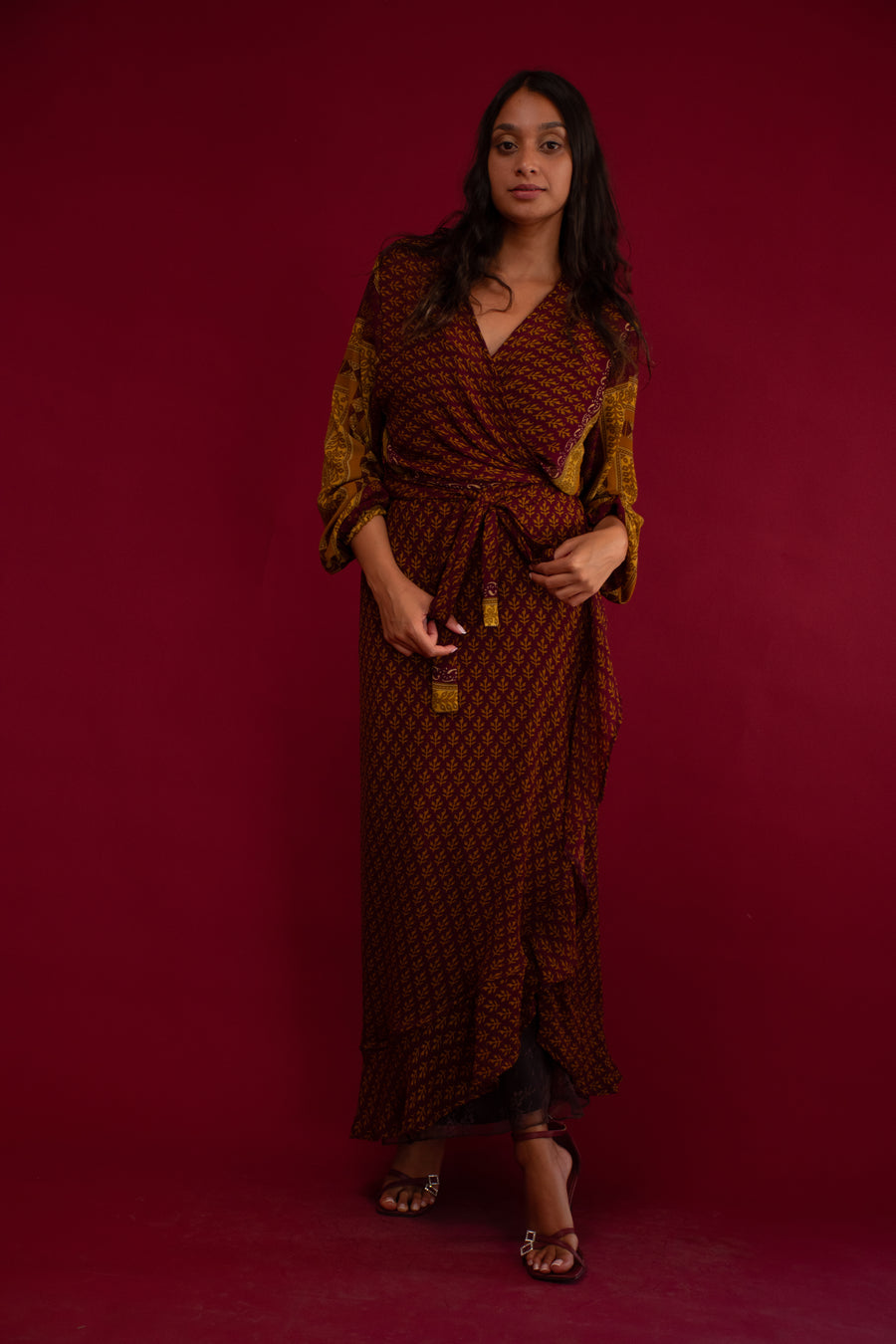 Sari for Change: The Red River Wrap Dress