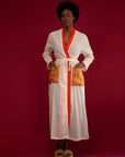 Sari for Change: The Orange Cream Kimono