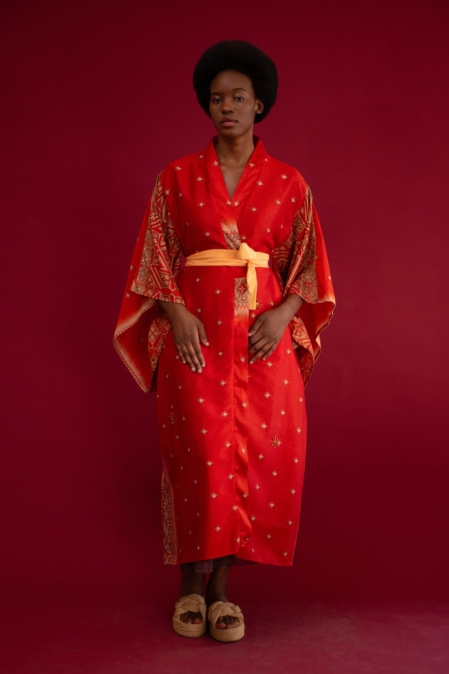 Sari for Change: The Lady In Red Kimono