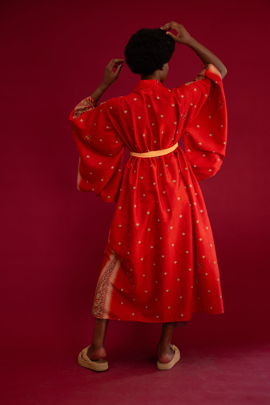 Sari for Change: The Lady In Red Kimono