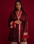 Sari for Change: The Maroon Short Kimono Jacket