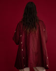 Sari for Change: The Maroon Short Kimono Jacket