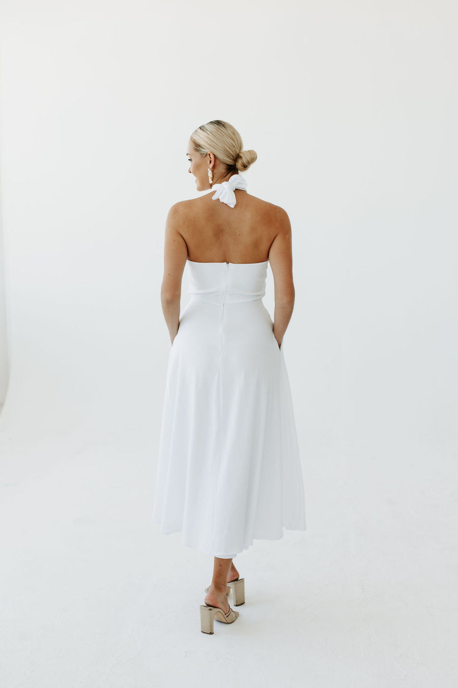 Cfisticated Dress Rental : The White Halterneck Dress