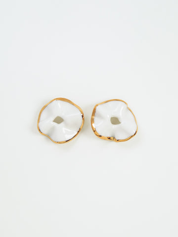 Nina Bosch: Georgie Earrings - White