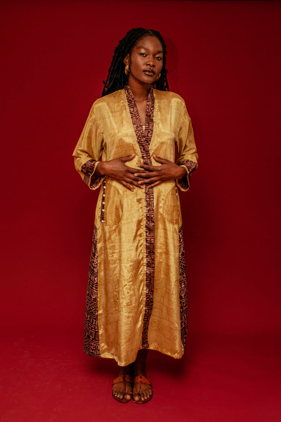 Sari for Change: The Golden Chocolate Kimono