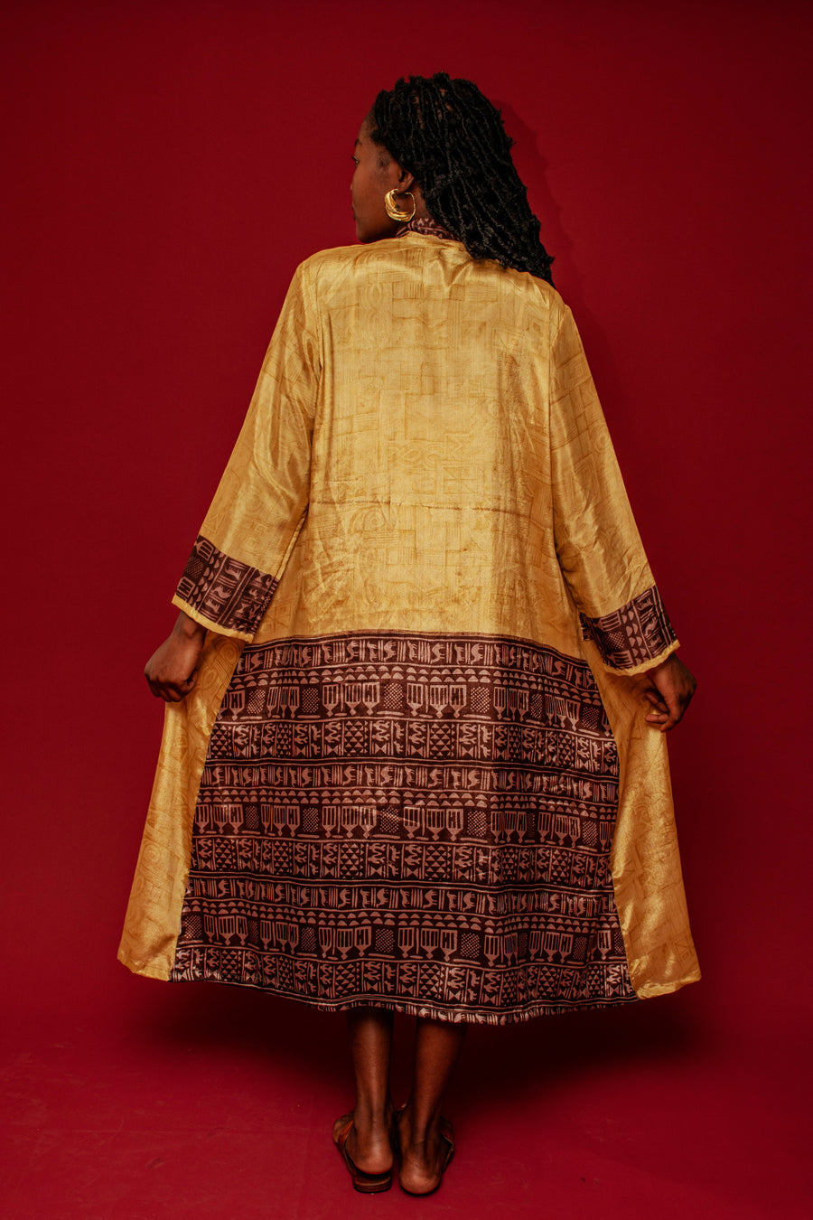 Sari for Change: The Golden Chocolate Kimono