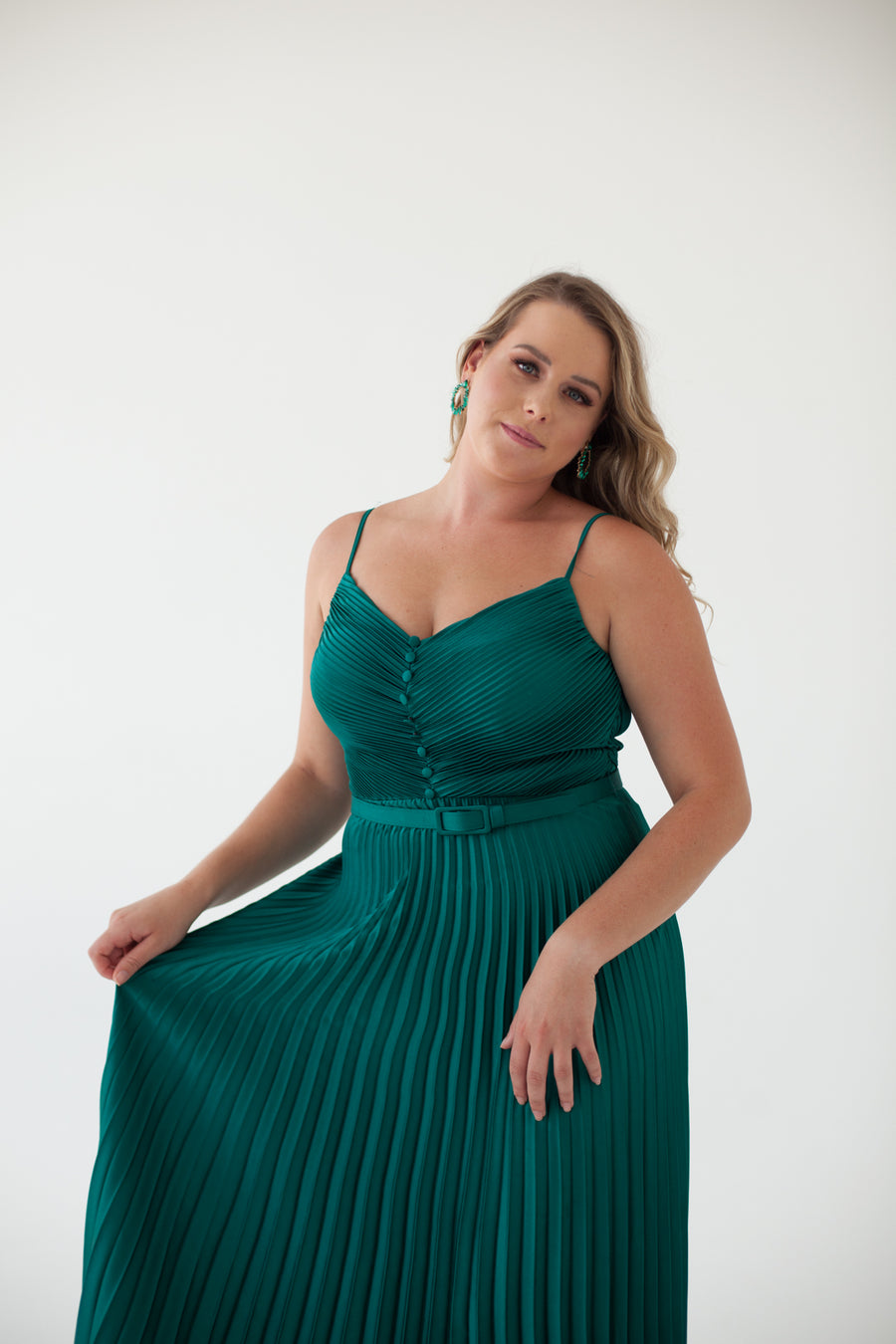 Cfisticated : The Emerald Pleated Dress