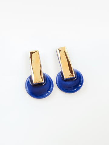 Nina Bosch: Ophelia Earrings - Blue