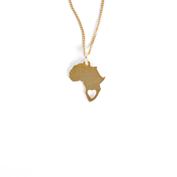 Tali & Damy Jewellery : Africa Heart Necklace - Gold