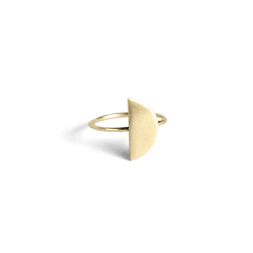 Tali & Damy Jewellery : Half Moon Ring - Brass