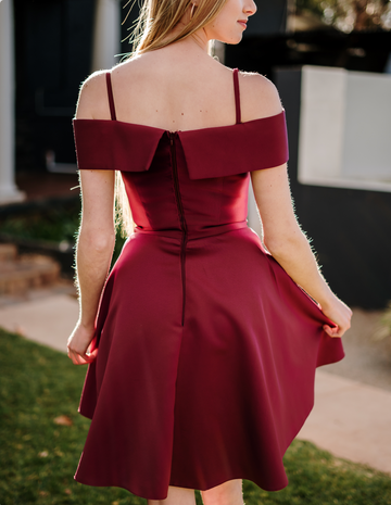 Cfisticated Dress Rental : The Maroon Mini Dress