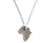 Tali & Damy Jewellery : Solid Africa Necklace - Silver