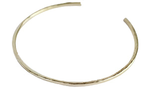 Tali & Damy Jewellery : Planished Open Bangle - Gold