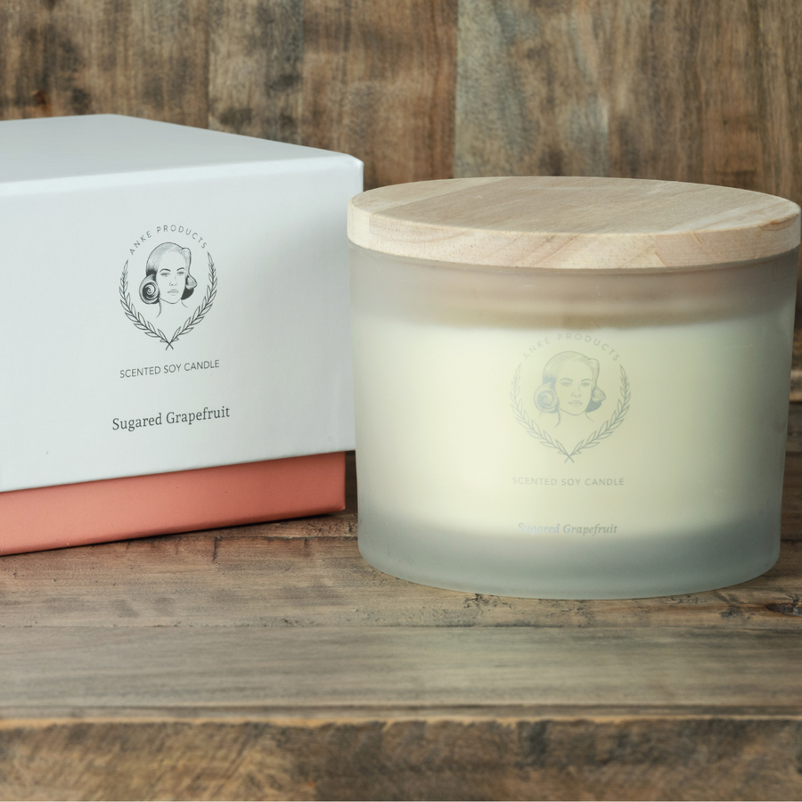 Anke: Soy Candle 370g - Sugared Grapefruit