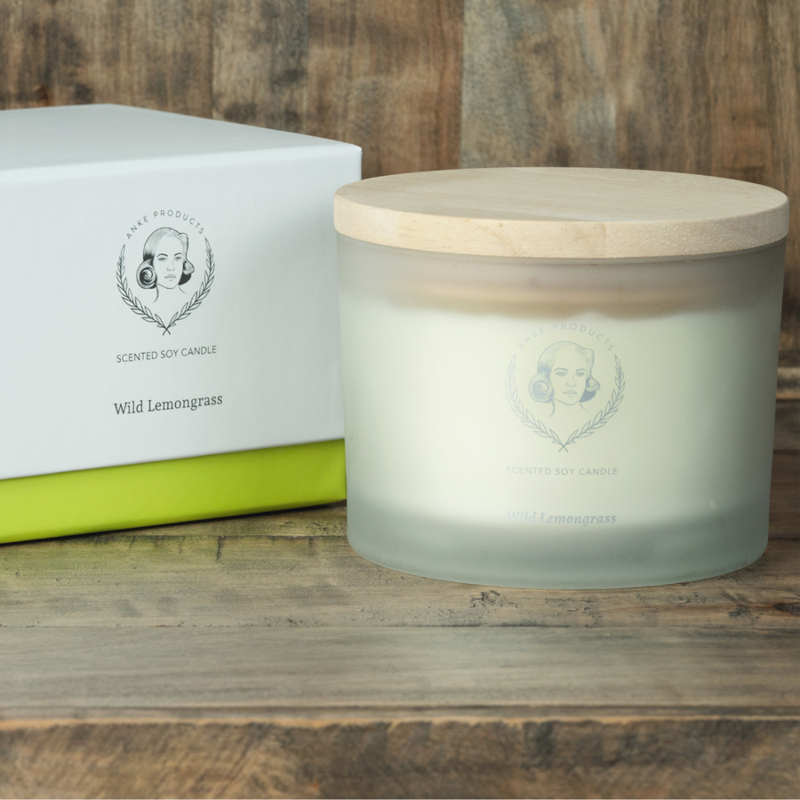 Anke: Soy Candle 370g - Wild Lemongrass